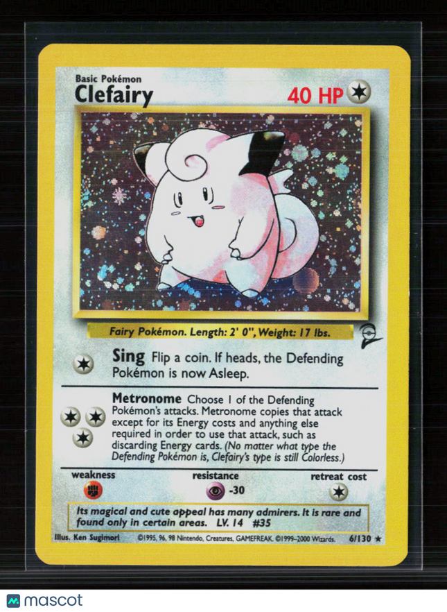 Pokemon 2000 Base Set 2 Clefairy #6/130