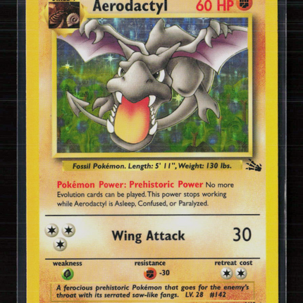 Pokemon 1999 Fossil Aerodactyl #1/62