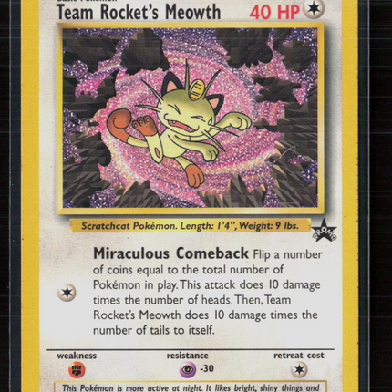 Pokemon 2000 Wizards Team Rocket's Meowth #18
