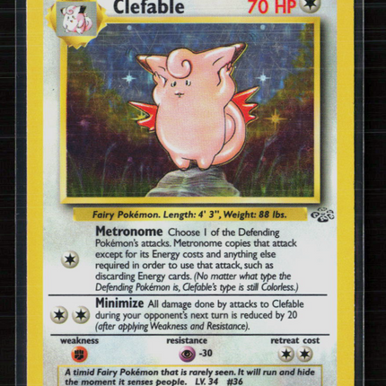 Pokemon 1999 Jungle Clefable #1/64