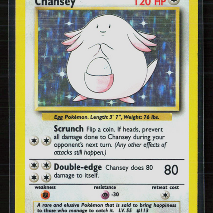 Pokemon 1999 Base Set Chansey #3/102