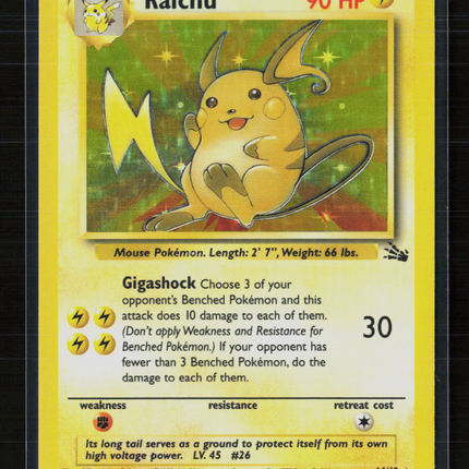 Pokemon 1999 Fossil Raicu #14/62