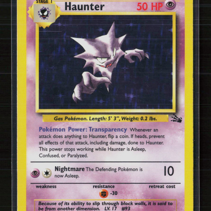 Pokemon 1999 Fossil Haunter #6/62