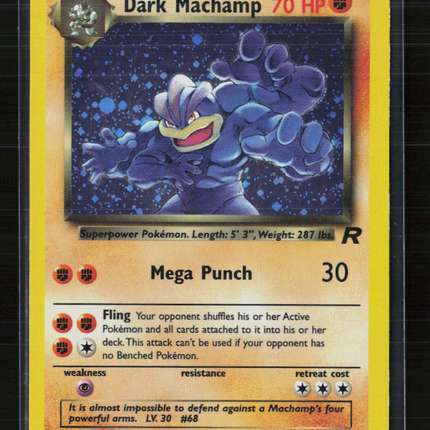 Pokemon 2000 Team Rocket Dark Machamp #10/82