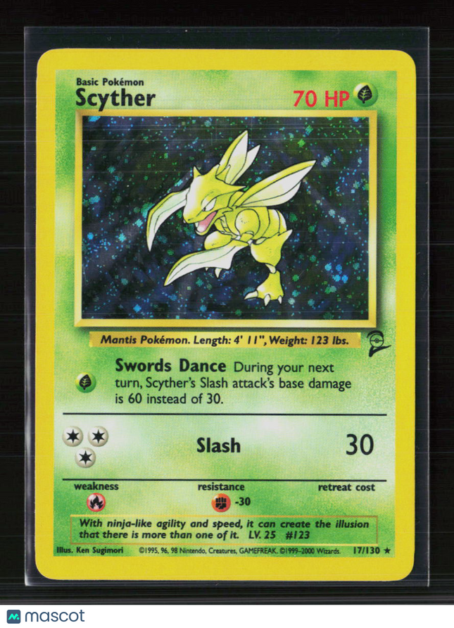 Pokemon 2000 Base Set 2 Scyther #17/130