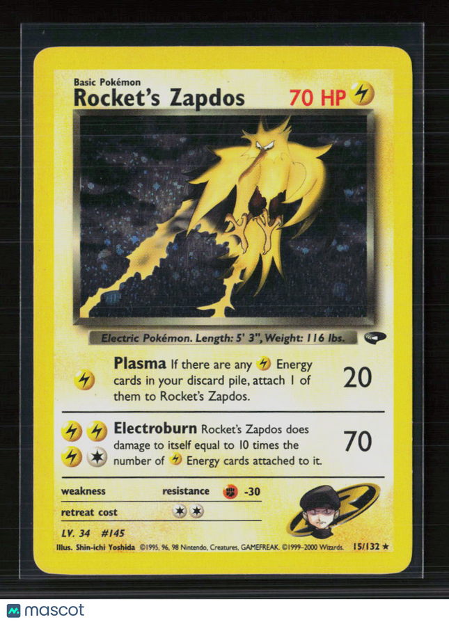 Pokemon 2000 Gym Challenge Rocket's Zapdos #15/132