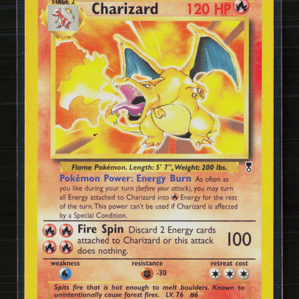 Pokemon 2002 Legendary Collection Charizard #3/110 Deck Exclusive