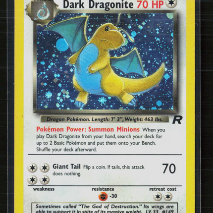 Pokemon 2000 Team Rocket Dark Dragonite #5/82