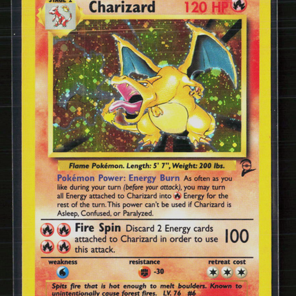 Pokemon 2000 Base Set 2 Charizard #4/130