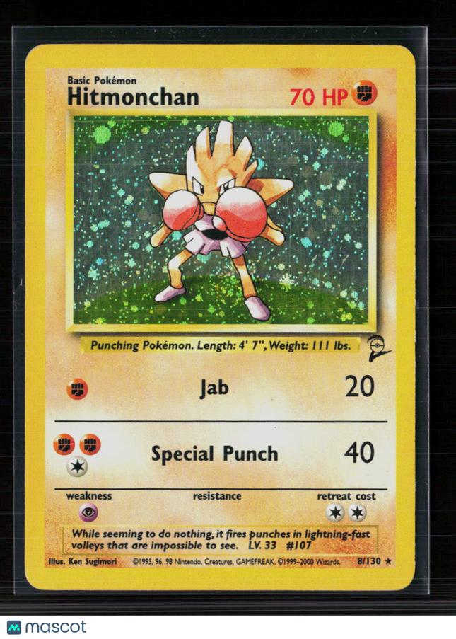Pokemon 2000 Base Set 2 Hitmonchan #8/130