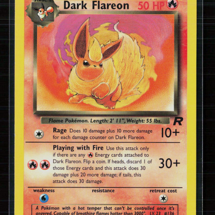 Pokemon 2000 Team Rocket Dark Flareon #35/82