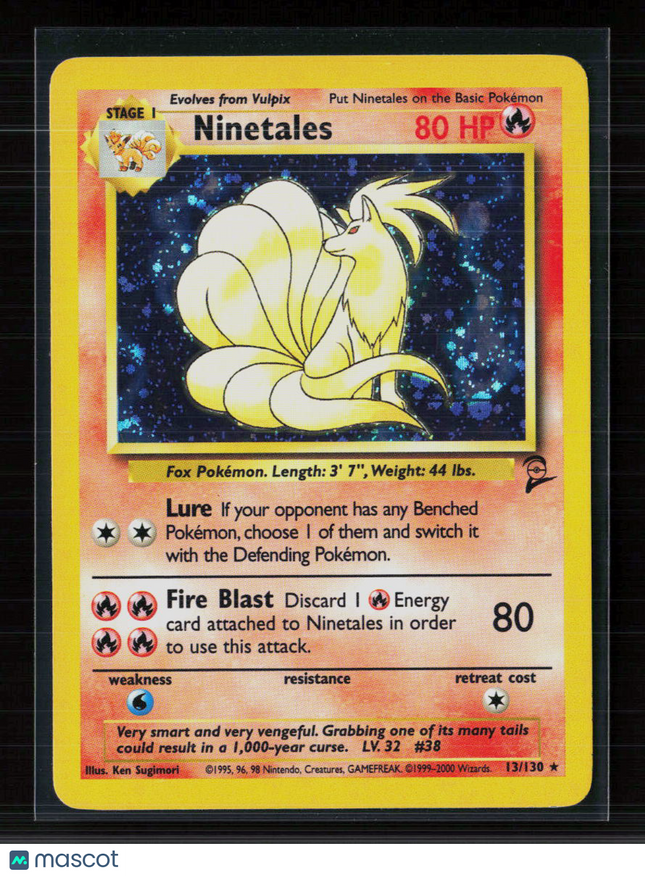 Pokemon 2000 Base Set 2 Ninetales #13/130