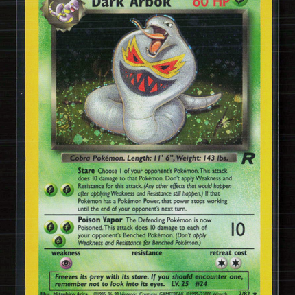 Pokemon 2000 Team Rocket Dark Arbok #2/82