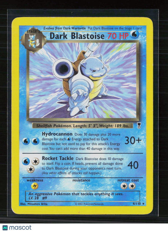 Pokemon 2002 Legendary Collection Dark Blastoise #4/110