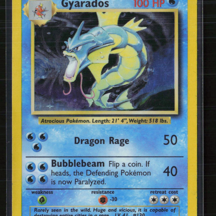 Pokemon 1999 Base Set Gyarados #6/102