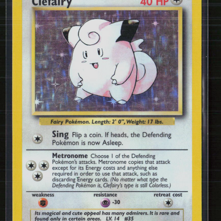 Pokemon 1999 Base Set Clefairy #5/102