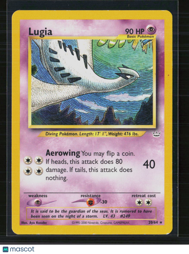 Pokemon 2001 Neo Revelation Lugia #20/64