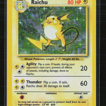 Pokemon 1999 Base Set Raicu #14/102