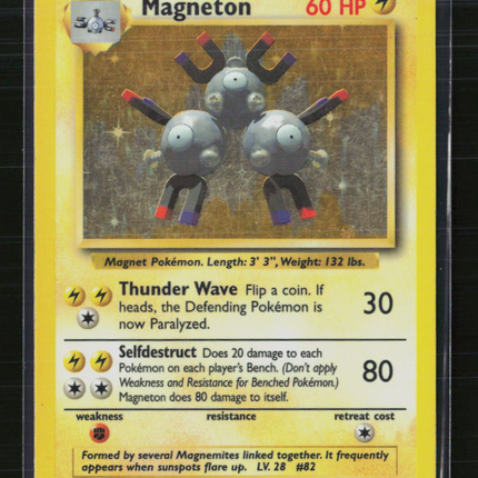 Pokemon 1999 Base Set Magneton #9/102