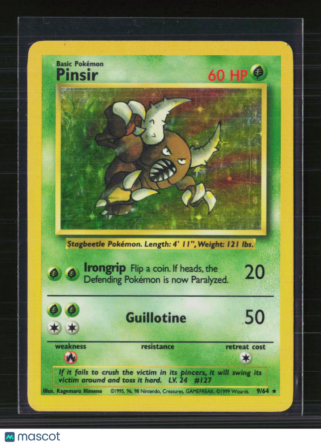 Pokemon 1999 Jungle Pinsir #9/64