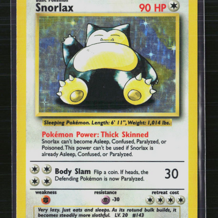 Pokemon 1999 Jungle Snorlax #11/64 Symbol Error