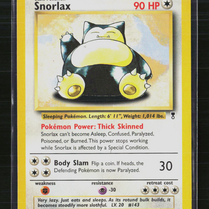 Pokemon 2002 Legendary Collection Snorlax #64/110