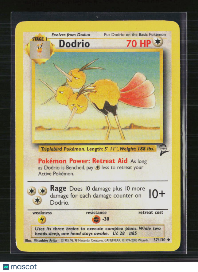 Pokemon 2000 Base Set 2 Dodrio #37/130