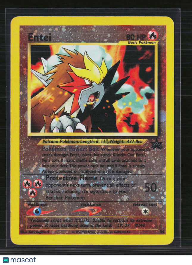Pokemon 2001 Neo Revelation Entei #34