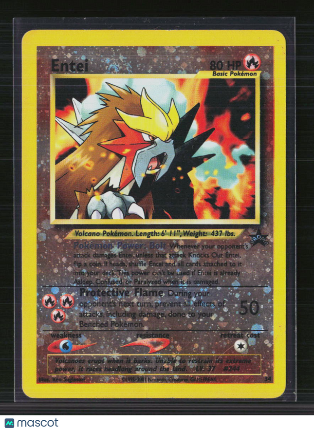 Pokemon 2001 Wizards Entei #34