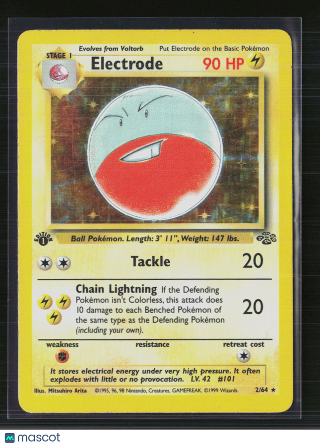 Pokemon 1999 Jungle Electrode 1st Edition #2/64