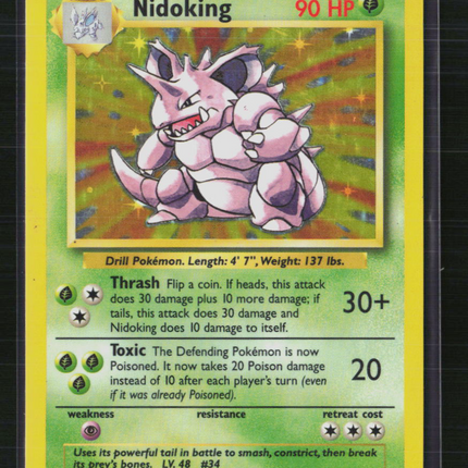 Pokemon 1999 Base Set Nidoking #11/102