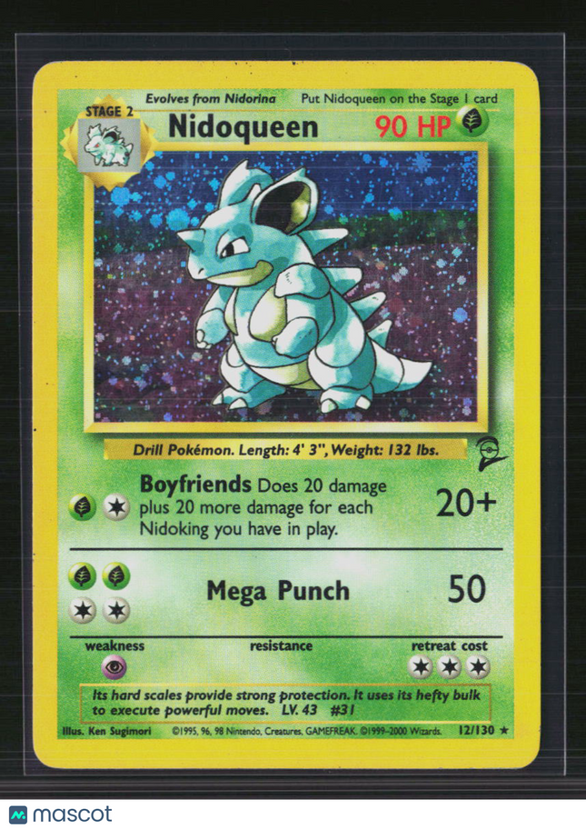 Pokemon 2000 Base Set 2 Nidoqueen #12/130