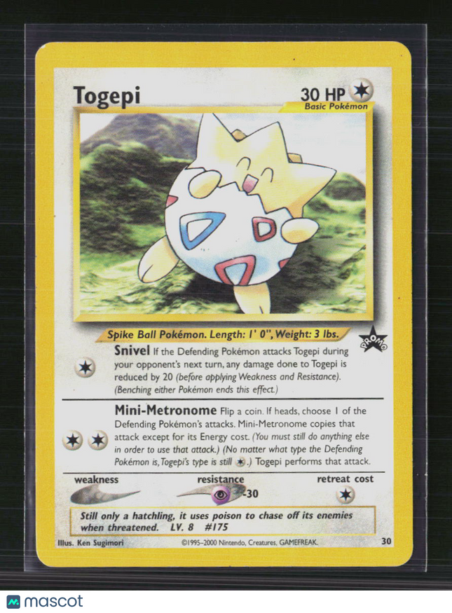 Pokemon 2000 WOTC Togepi #30