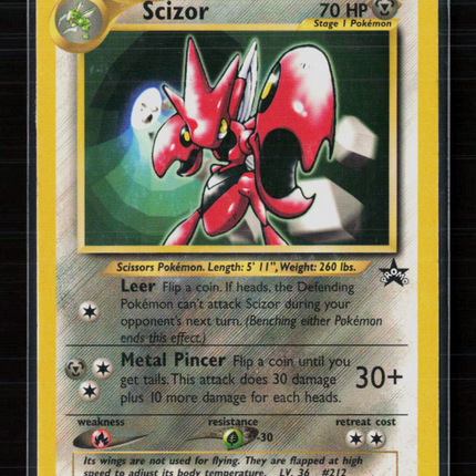 Pokemon 2001 Wizards Scizor #33