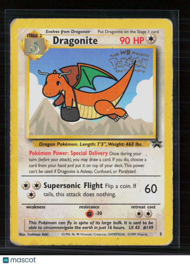Pokemon 1999 Wizards Dragonite #5