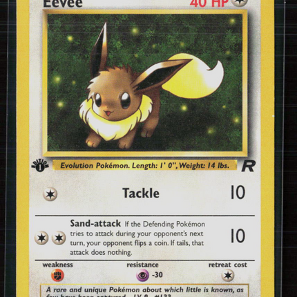 Pokemon 2000 Team Rocket Eevee 1st Edition #55/82