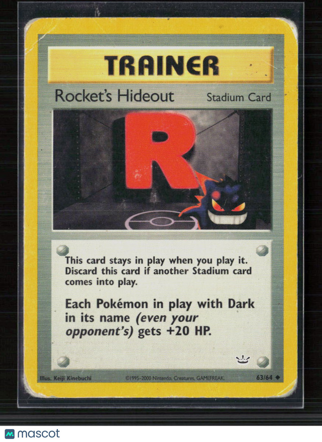Pokemon 2000 Neo Genesis Rocket's Hideout #63/64