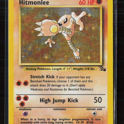 Pokemon 1999 Fossil Hitmonlee #7/62