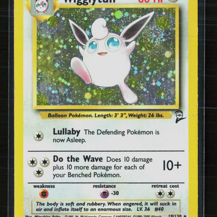 Pokemon 2000 Base Set 2 Wigglytuff #19/130