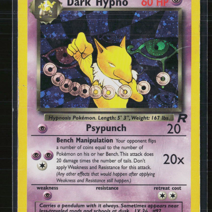 Pokemon 2000 Team Rocket Dark Hypno #9/82