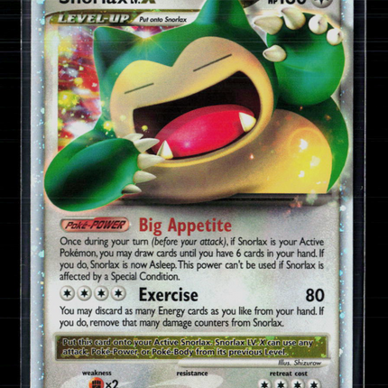 Pokemon 2009 Platinum – Rising Rivals Snorlax LV.X #111/111