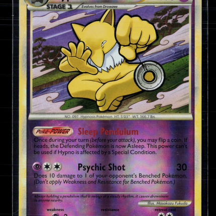 Pokemon 2010 HeartGold & SoulSilver Hypno #23/123 Reverse holo