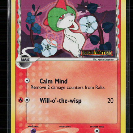 Pokemon 2009 EX Dragon Frontiers Ralts #61/101 Reverse Holo