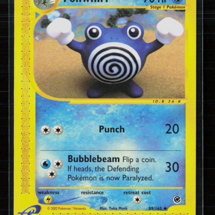 Pokemon 2002 Expedition Base Set Poliwhirl #89/165