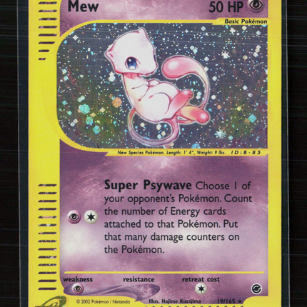 Pokemon 2002 Expedition Base Set Mew #19/165