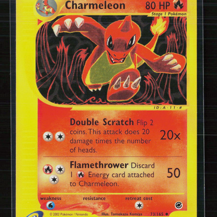 Pokemon 2002 Expedition Base Set Charmeleon #73/165