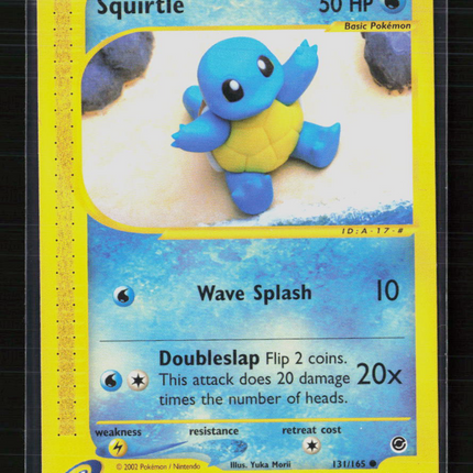 Pokemon 2002 Expedition Base Set Squirtle #131/165