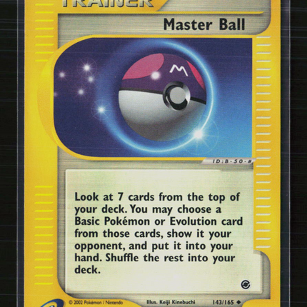 Pokemon 2002 Expedition Base Set Master Ball #143/165 Reverse Holo