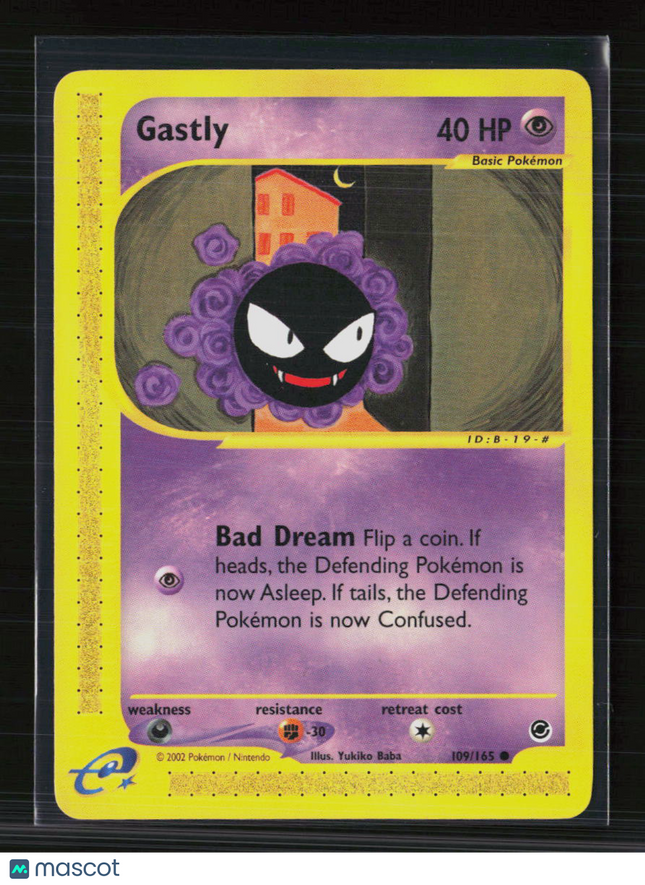 Pokemon 2002 Expedition Base Set Gastly #109/165