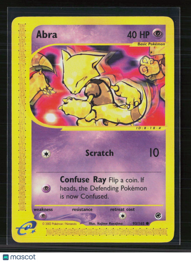 Pokemon 2002 Expedition Base Set Abra #93/165